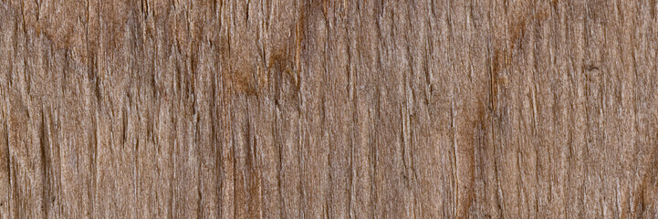 Texture of old plywood. Weathered rough surface of a wooden Board. Brown wood background.