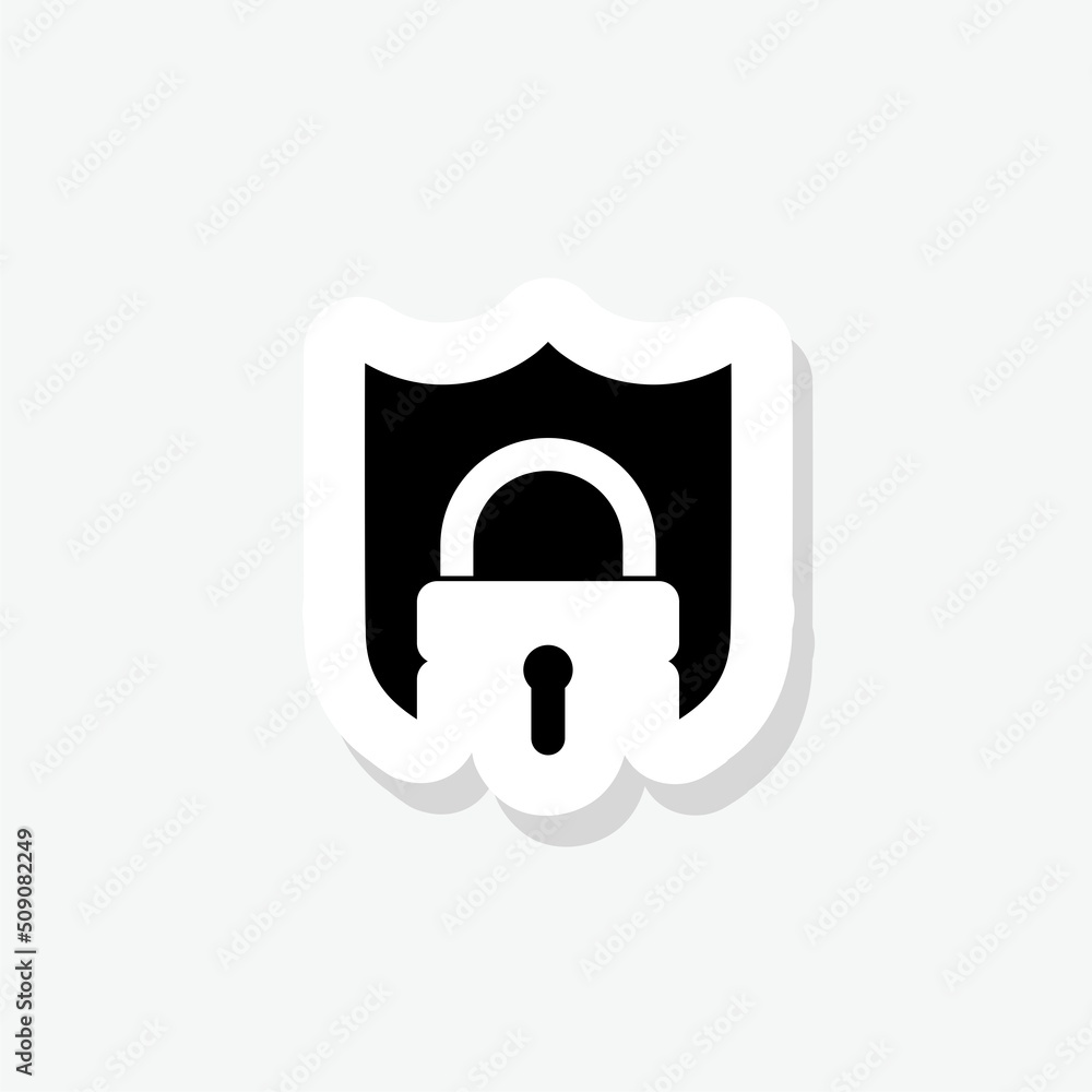 Aufkleber secure internet icon sticker sign for mobile concept and web design