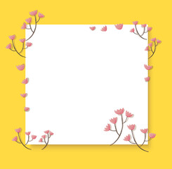 pink pastel flower background vector illustration