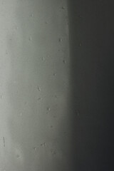 dirt and drops of water on silver car with dust texture