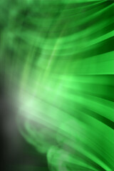 Abstract green background. Blurred background with curved lines blue tint.