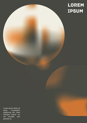 Vector Gradient Colorful Cover. Holographic Abstract Background Poster Design Template.