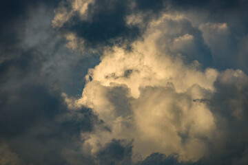 the sky is full of dense clouds