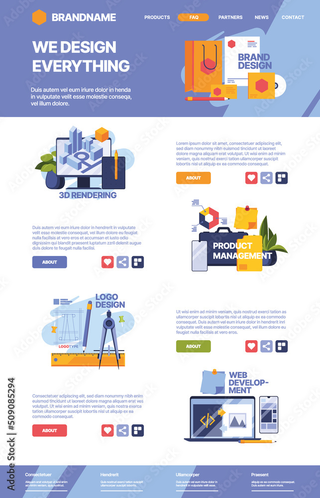 Poster web page design. creative frame for artists photographers mockup design project with place for text 