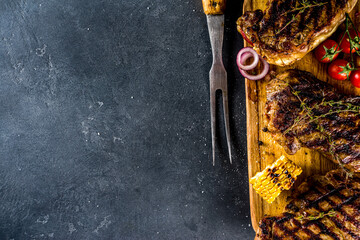 Fresh grilled meat