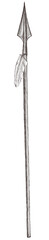 Native American spear illustration