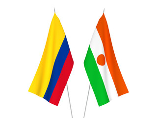 Colombia and Republic of the Niger flags