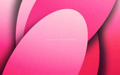 Abstract overlap layer pink colors background