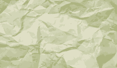 Close up wrinkled brown paper texture , vector background illustration