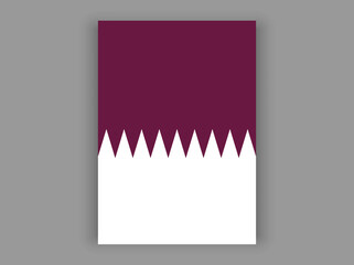 Vertical flag of Qatar.