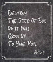 seed of evil Aesop