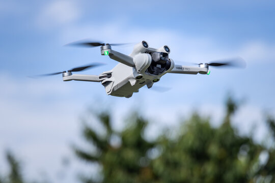 DJI Mini 3 Pro drone in flight, June 05, 2022, Germany
