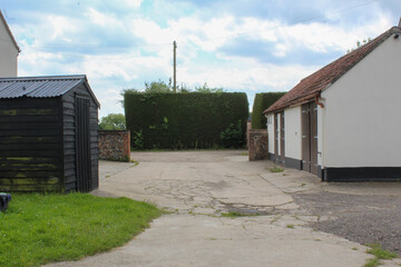 Small courtyard of a British farm 