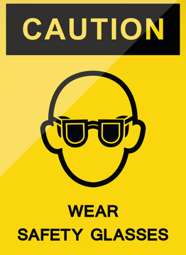 wear eye protection sign image