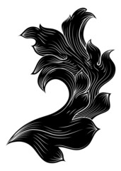 Filigree Heraldic Crest Coat Of Arms Floral Design