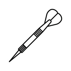 Dart icon. arrow sign. vector illustration
