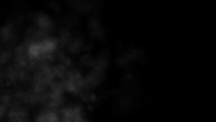 White smoke on dark background. Dynamic abstract for. 3D rendering.