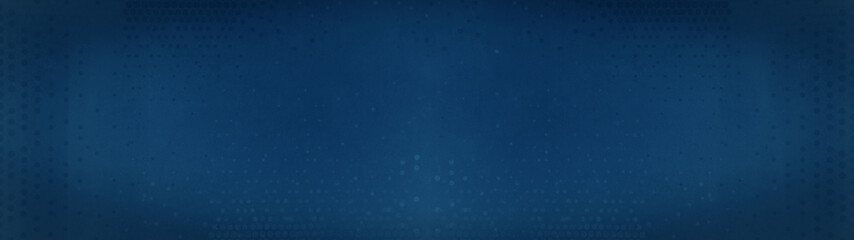 Dotted abstract blue concrete cement ston wall texture background banner panorama, with points print and dark vignette