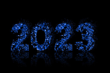 2023 digital creative synthesis on black background