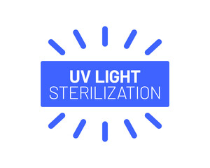 UV ultraviolet light vector icon badge