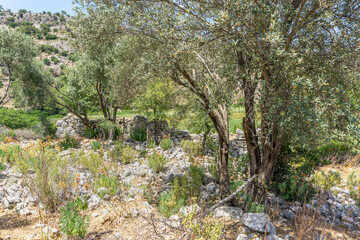 scenic views of Pydnai, which was probably once a small naval and military base fortress and guarded the very west end of Patara.