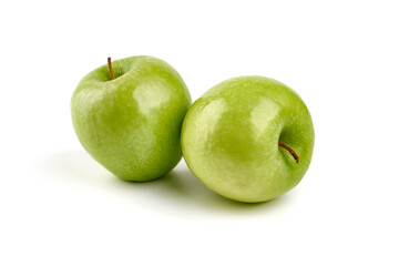Fresh Green Apple Isolated on White Background.