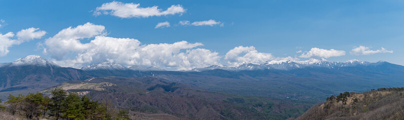 Fototapeta na wymiar 八ヶ岳の山々