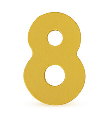 Wooden multi-colored numbers