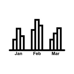 Black line for monthly Icon