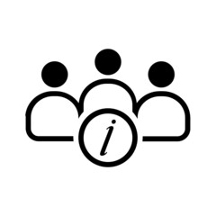 Black solid icon for About us Icon