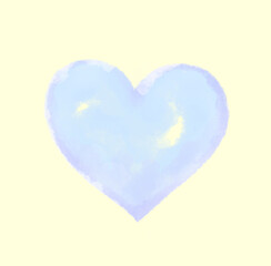 やわらかい雰囲気のハートの形