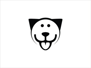 black cute dog drawing vector illustration design