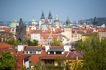 Naklejka na ściany i meble Old Town - historical center of Prague, Czech Republic