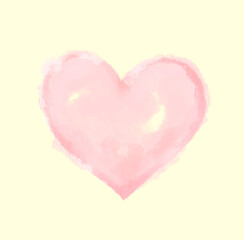 やわらかい雰囲気のハートの形