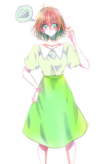 髪の傷みを気にする女性