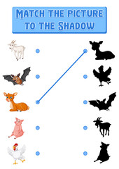 Shadow matching game template