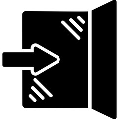 Obraz premium Entrance Icon Icon