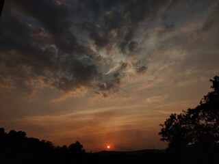 time lapse sunset and clouds