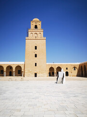 The Great Mosque of Kairouan is located in the UNESCO World Heritage town of Kairouan, Tunisia and is one of the most impressive and largest Islamic monuments in North Africa.