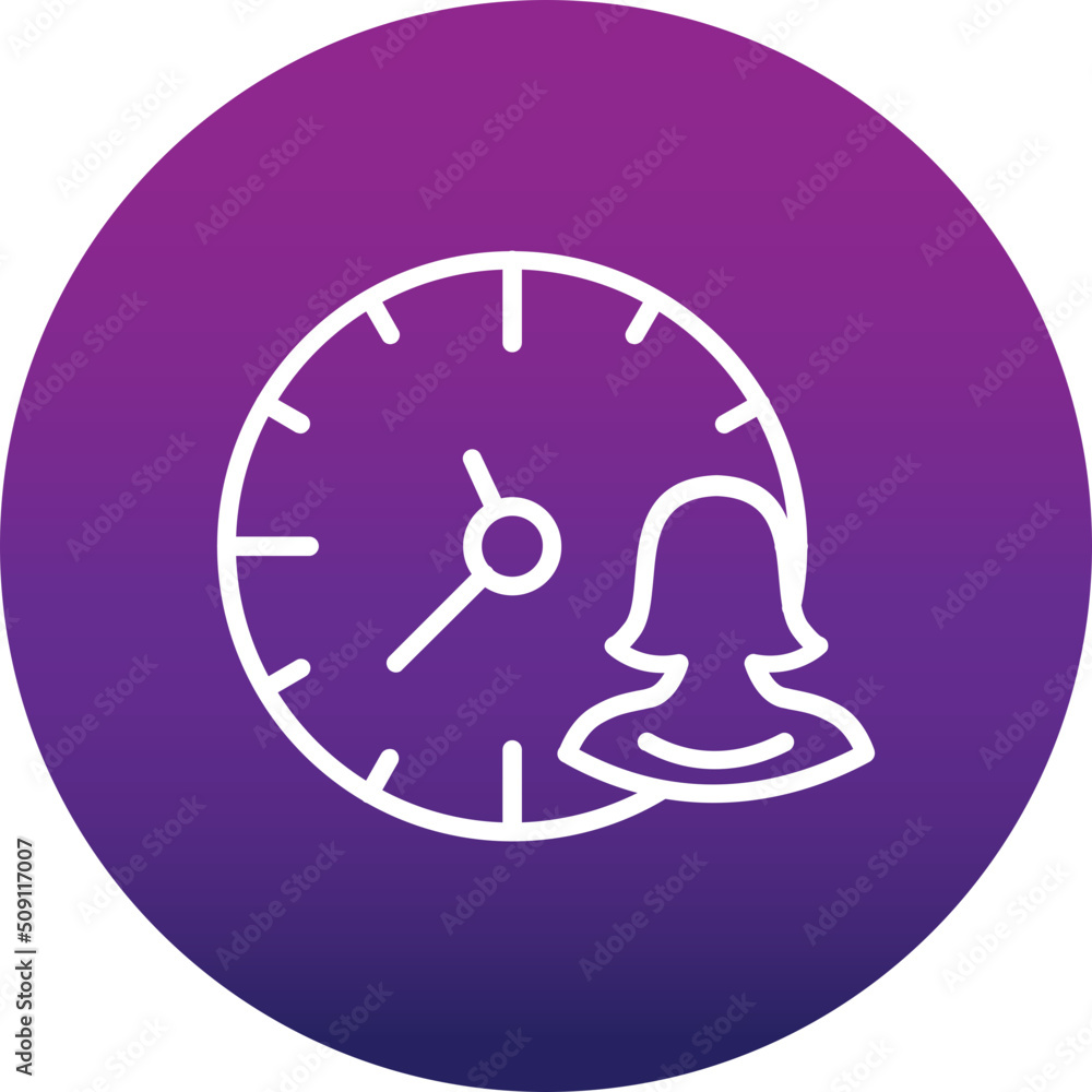 Canvas Prints Time Management Icon