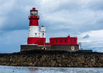 Fototapeta na wymiar Longstone Lighthouse, Farne Islands, Northumberland, UK.