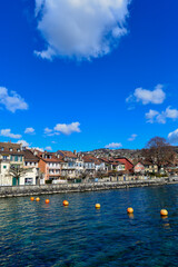 Yachthafen Lutry, Distrikt Lavaux-Oron des Kantons Waadt / Schweiz