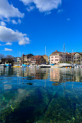 Yachthafen Lutry, Distrikt Lavaux-Oron des Kantons Waadt / Schweiz