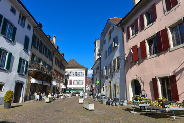 Fototapeta na wymiar Altstadt Lutry, Distrikt Lavaux-Oron des Kantons Waadt / Schweiz