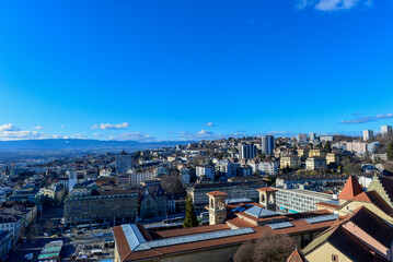 Luftansicht Lausanne, Schweiz