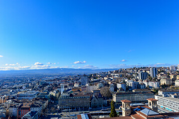 Luftansicht Lausanne, Schweiz