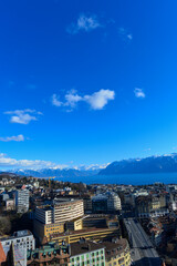 Luftansicht Lausanne, Schweiz