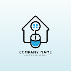 Click Mouse, Buy House real estate logo