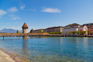 Fototapeta na wymiar Historische Altstadt von Luzern, Schweiz