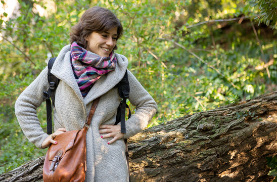 portrait of a woman in the nature